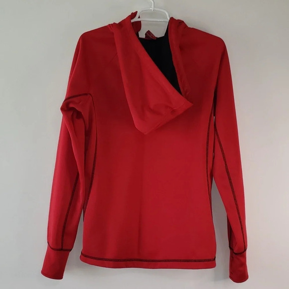 COLOSSEUM NCSU Slim Fit Large Women's Zip Pullover Hoodie Embroidered Red - Picture 3 of 12